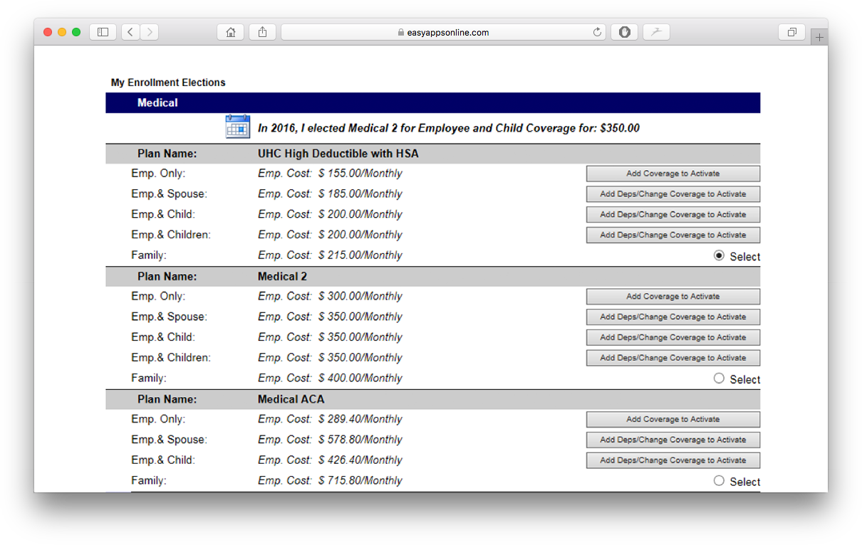 Easyappsonline Benefit Enrollment Ben Admin Software For Insurance Agents