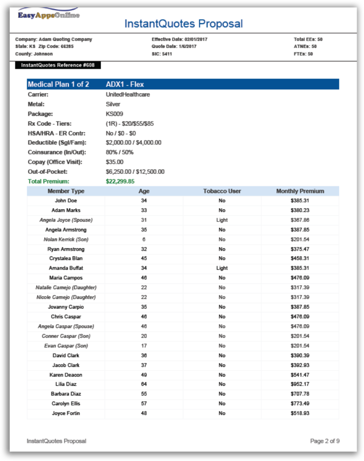 EasyAppsOnline Quoting | Broker Quoting for Medical Dental and Vision